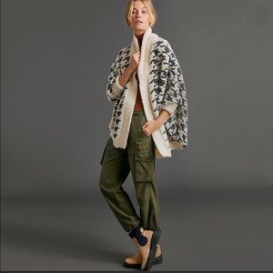 ANTHROPOLOGIE | Houndstooth Shawl Cardigan